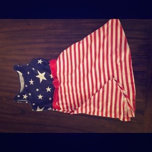 Red White and Blue Girl’s Casual Dress